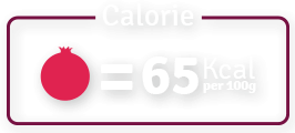 melograno solo 65 calorie per 100g