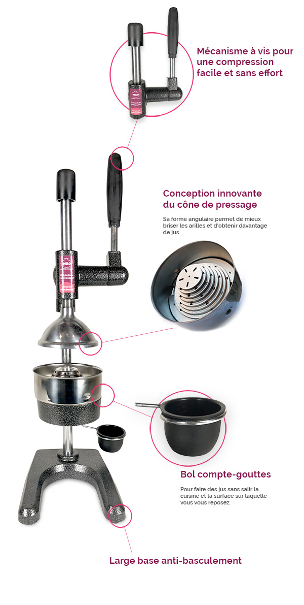 Notre presse-agrumes professionnel